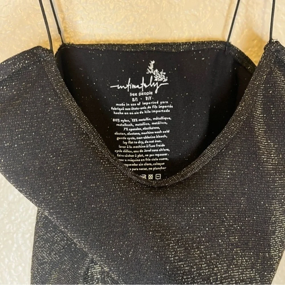 Bundle‎ Free People Sparkly Brami Red/Black and Gold Set of 2 XS/S NWOT